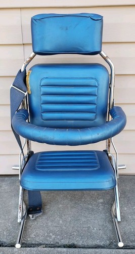 Vintage blue child - car, seat