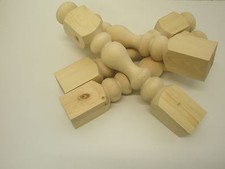 4 x WOODEN PINE REFECTORY