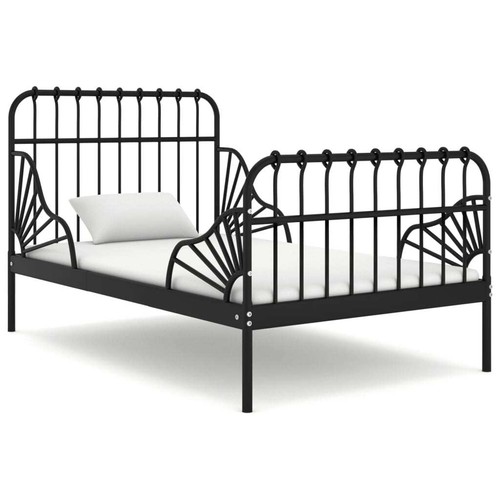 Extendable bed frame black - bed,
