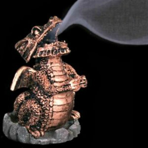 Smoking dragon incense burner - smoking,