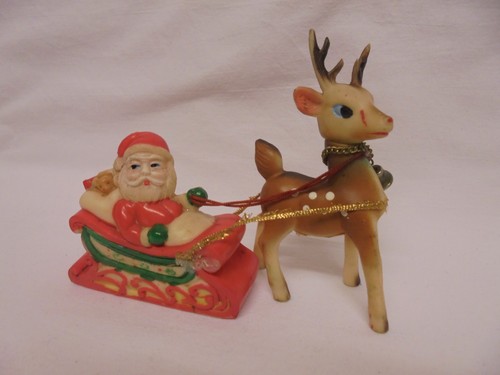Vintage kitsch wide eyed deer - vintage,