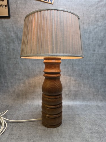Turned wooden pine table - turned,