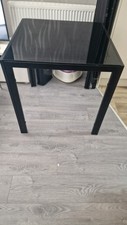 Lovely Black Glass Top Table