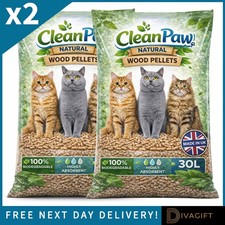 2 x CLEAN PAWS CAT LITTER