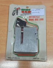 VeloSport Silver Motorcycle Brake Disc Lock LOC013 - 2 Keys - BC43839