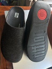 BNWOT Fitflop Grey Felt Clog Style Shoe Slippers Size 6