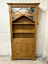 Antique French Pine Floor Standing Tall Bookcase (Can Deliver)