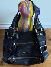 JIMMY CHOO Black Mahala Handbag