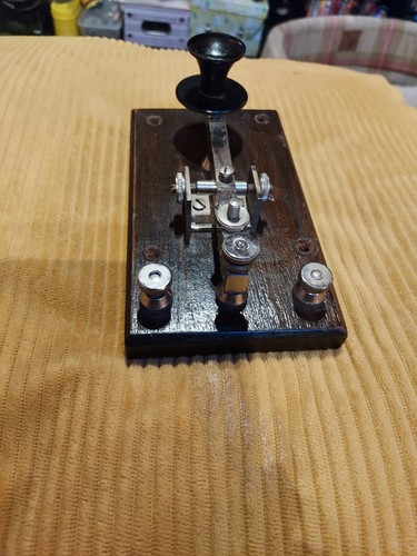 Morse key brass nickel looks - brass,