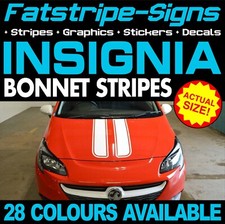 to fit VAUXHALL INSIGNIA BONNET STRIPES GRAPHICS STICKERS DECALS VXR OPEL