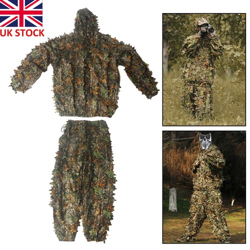 Leaf ghillie suit woodland - 3d,