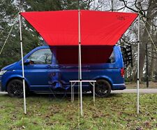 Campervan Caravan Awning sun canopy  by WILD EARTH DELUX SET 2.4m x 3m RED
