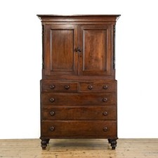 Antique Victorian Oak Housekeeper’s Cupboard (M-5043)
