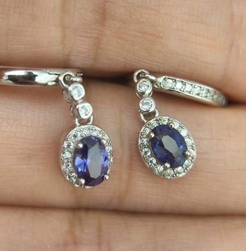 Sterling silver natural - natural, blue