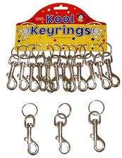 SOLID & STRONG METAL HIPSTER BELT CLIP KEYCHAIN CHUNKY KEYRING KEY FOB KEY RING