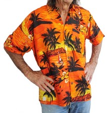LOUD HAWAIIAN men shirt ORANGE