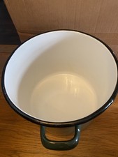 Vintage Enamel Bread Bin - Green 