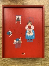 Vintage Small Red Wooden