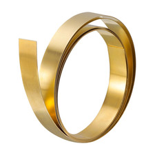 Brass Sheet Roll, 3000mm x 10mm x 0.1mm Brass Foil Roll