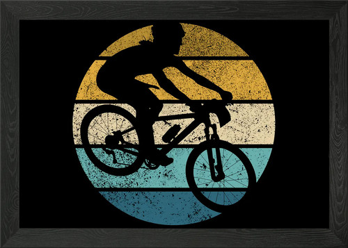 Retro vintage track framed - track,