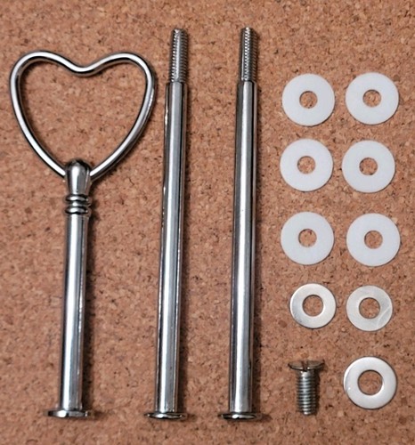 Silver heart tier - heart, 3