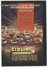 Vintage  Advertisment  for 1948 - Girling and Dyson Trailers. 2 Sided.