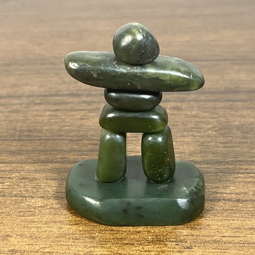 Nephrite jade inukshuk - jade,