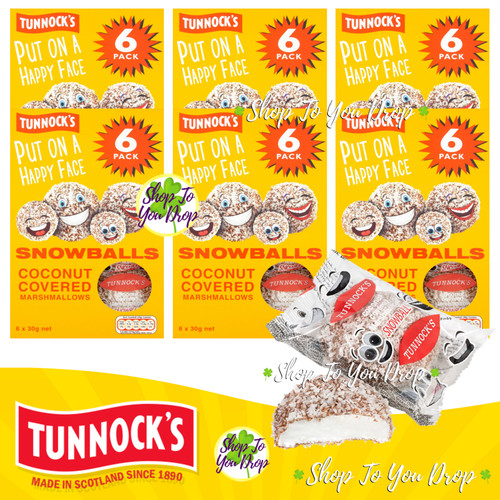 Tunnocks snowballs x 6 - tunnocks,