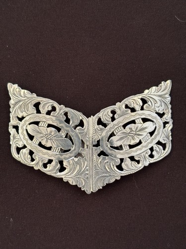 Solid silver nurses belt - solid,
