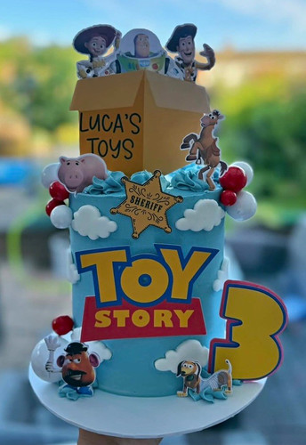 Personalised toy birthday cake - toy,