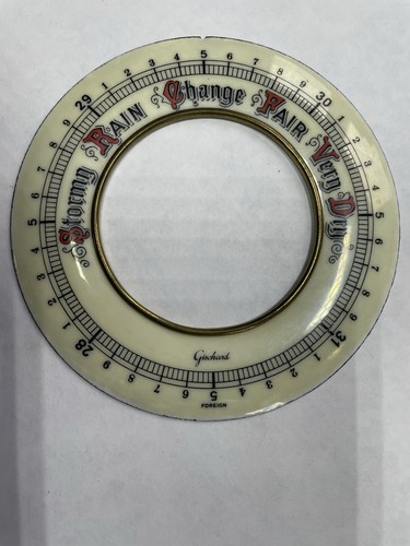 Enamel barometer dial ring - enamel,