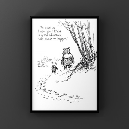 Winnie the pooh - a4,