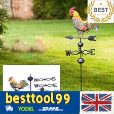 Vintage Metal Rooster Weathervane Weather Vane Outdoor For Garden Yard Decor UK