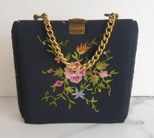 Vintage 1950s/60s Black Floral