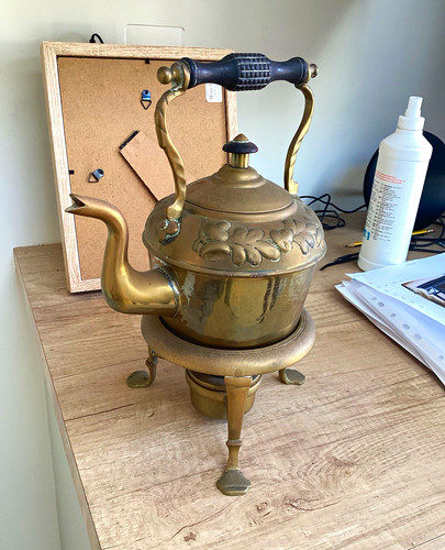Victorian spirit kettle set - kettle,