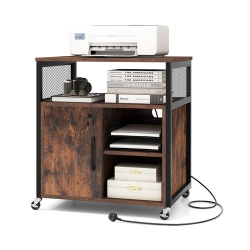 Costway file cabinet - on, wheels