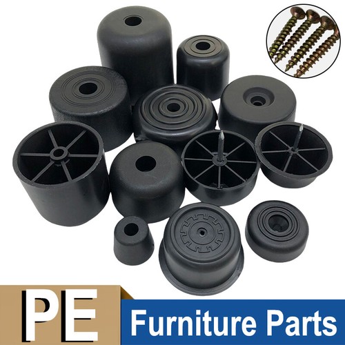 Black plastic furniture parts - plastic,