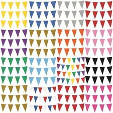 10M COLOUR BUNTING 20 FLAGS