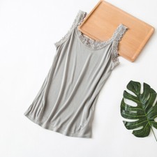 Ladies Lace Silk Vest Tank Top