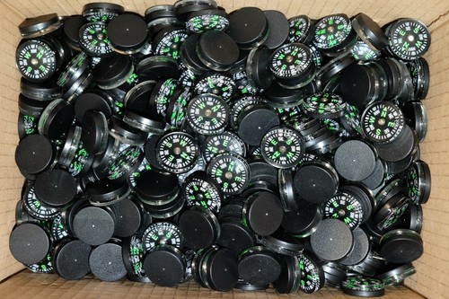 10pcs mini button compass - button,