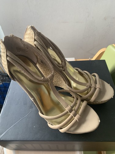 Women tan wedge sandals - women's,