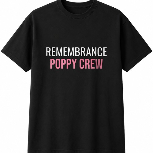Remembrance poppy crew - crew, mens