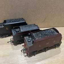Vintage Collectors Three Railway 00 Gauge Tenders All LMS Hornby 
