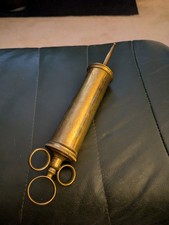 Antique brass Medical Syringe