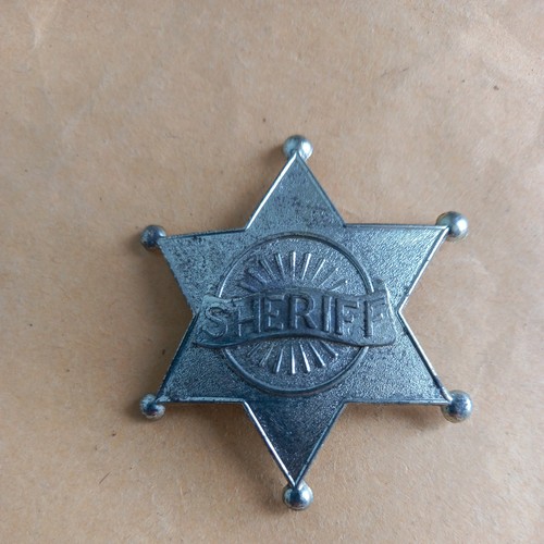 Vintage metal sheriff - vintage, star