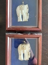 Vintage Bone Elephant Charm