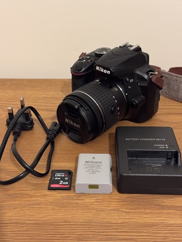 Immaculate nikon d3400 dslr - nikon,