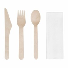 Fiesta Green Wooden Cutlery