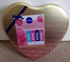 Nivea Luxurious Lips Lip Balm Gift Tin *x1 Missing*