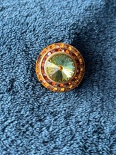 Stunning Round Gold Tone